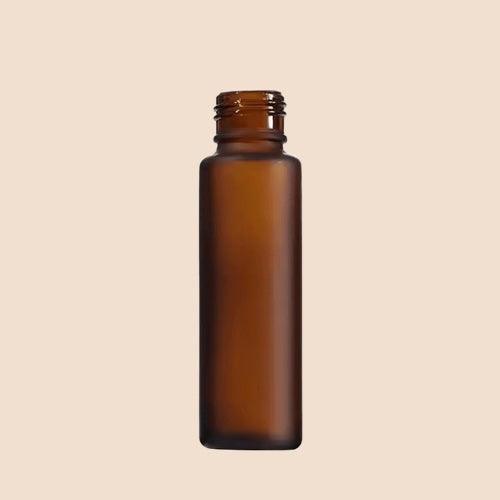 6ml/0.20oz Roll - on bottles - Round, Amber Frosted Refillable Glass Empty Roller bottles for Essential Oil Perfumes Aromatherapy - Perfume Packaging - Packamor