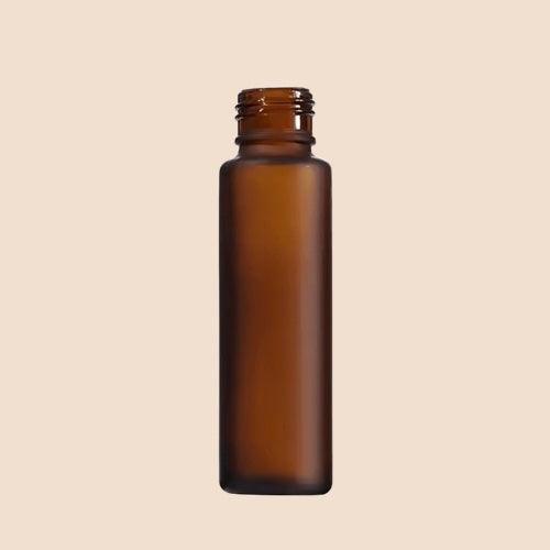 8ml/0.27oz Roll - on bottles - Round, Amber Frosted Refillable Glass Empty Roller bottles for Essential Oil Perfumes Aromatherapy - Perfume Packaging - Packamor