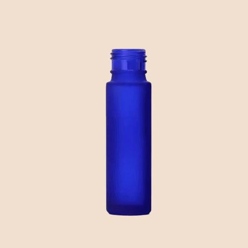8ml/0.27oz Roll - on bottles - Round, Blue Refillable Glass Empty Roller bottles for Essential Oil Perfumes Aromatherapy - Perfume Packaging - Packamor