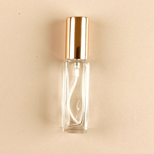 8ml Mini Perfume Bottles Wholesale - Square Bottle + Gold Top