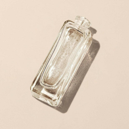 20ml/0.68oz Saab Square FEA 15 Extra Thick Clear Flint Glass Perfume Bottle - Packamor