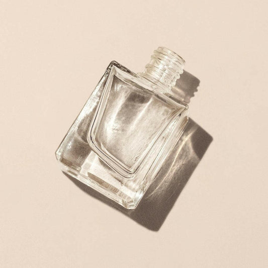 10ml/0.33oz Keydi Rectangle GCMI-13/415/405 Extra Thick Clear Flint Glass Perfume Bottle - Packamor