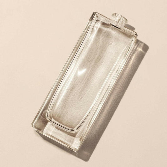 50ml/1.69oz Ulli Rectangle FEA 15 Thick Clear Flint Glass Perfume Bottle - Packamor