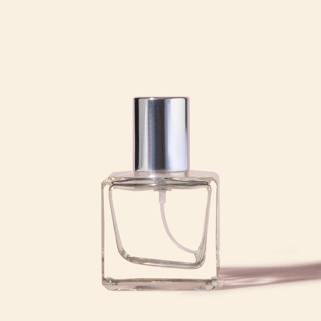 50ml Perfume Bottles Wholesale - Cube + Silver Top, Bulk Fragrance Bottles USA