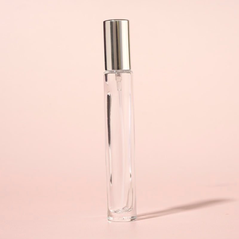 10ml Mini Perfume Bottles Wholesale - Round Tall Bottle + Silver Top